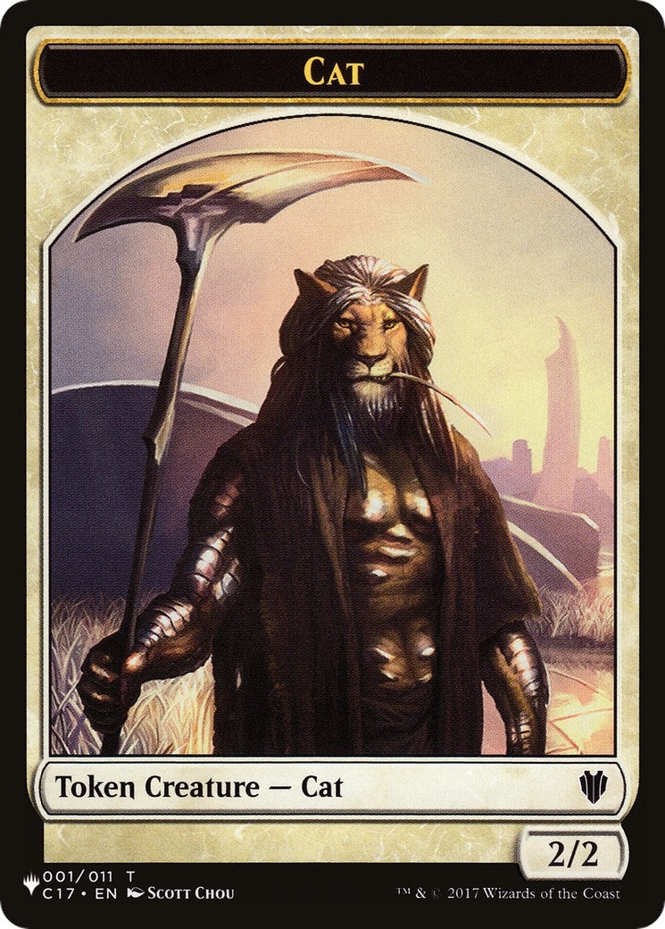 Image for Cat (001) // Citizen Double-Sided Token (1 // 12) [The List Reprints] - Magic: The Gathering