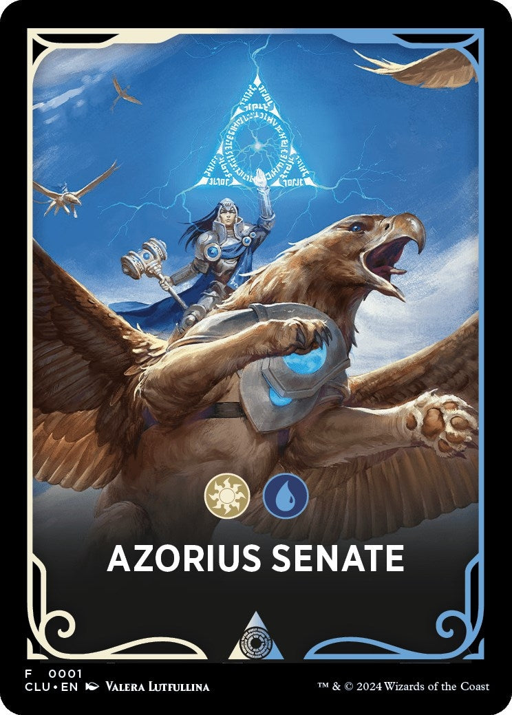Image for Azorius Senate Theme Card (1) [Ravnica: Clue Edition] - Magic: The Gathering