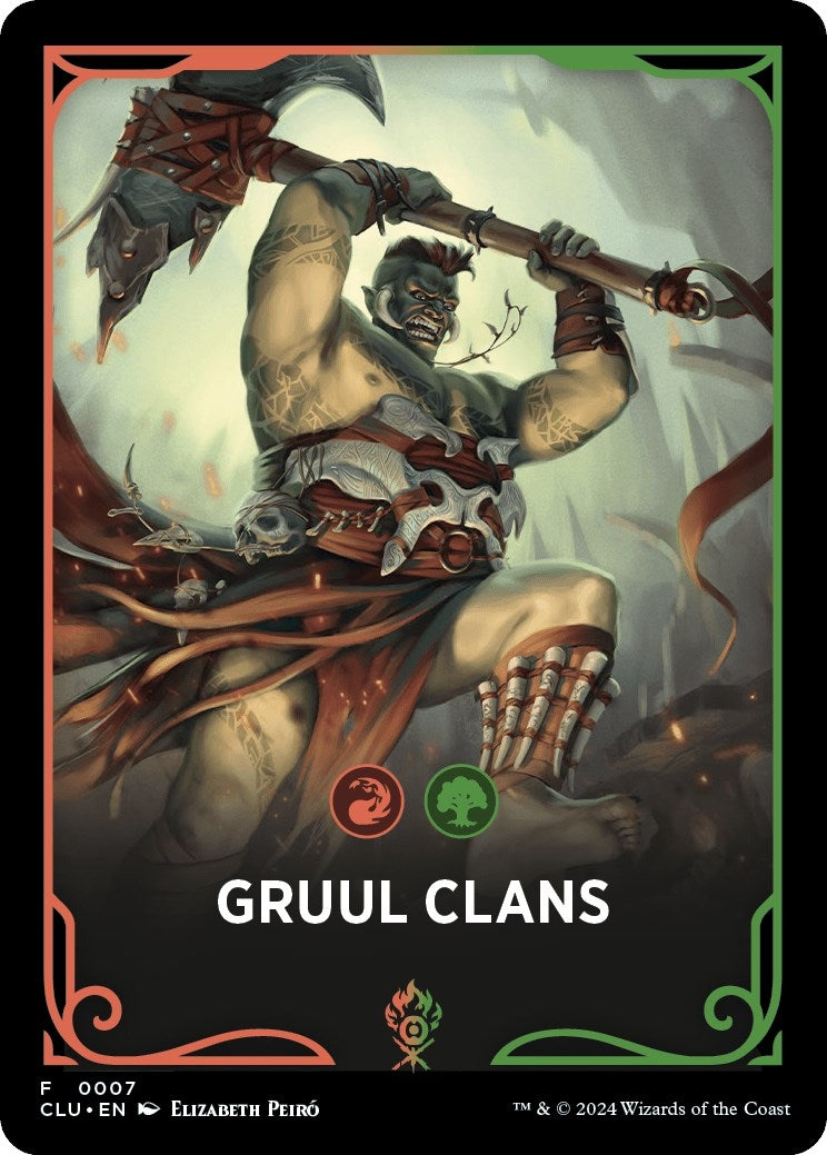 Image for Gruul Clans Theme Card (7) [Ravnica: Clue Edition] - Magic: The Gathering
