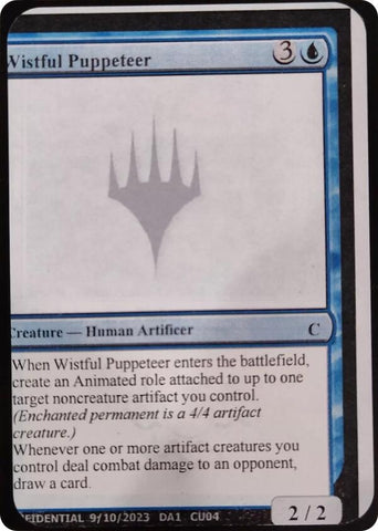 Image for Wistful Puppeteer [Un-Known Event Playtest Cards] - Magic: The Gathering