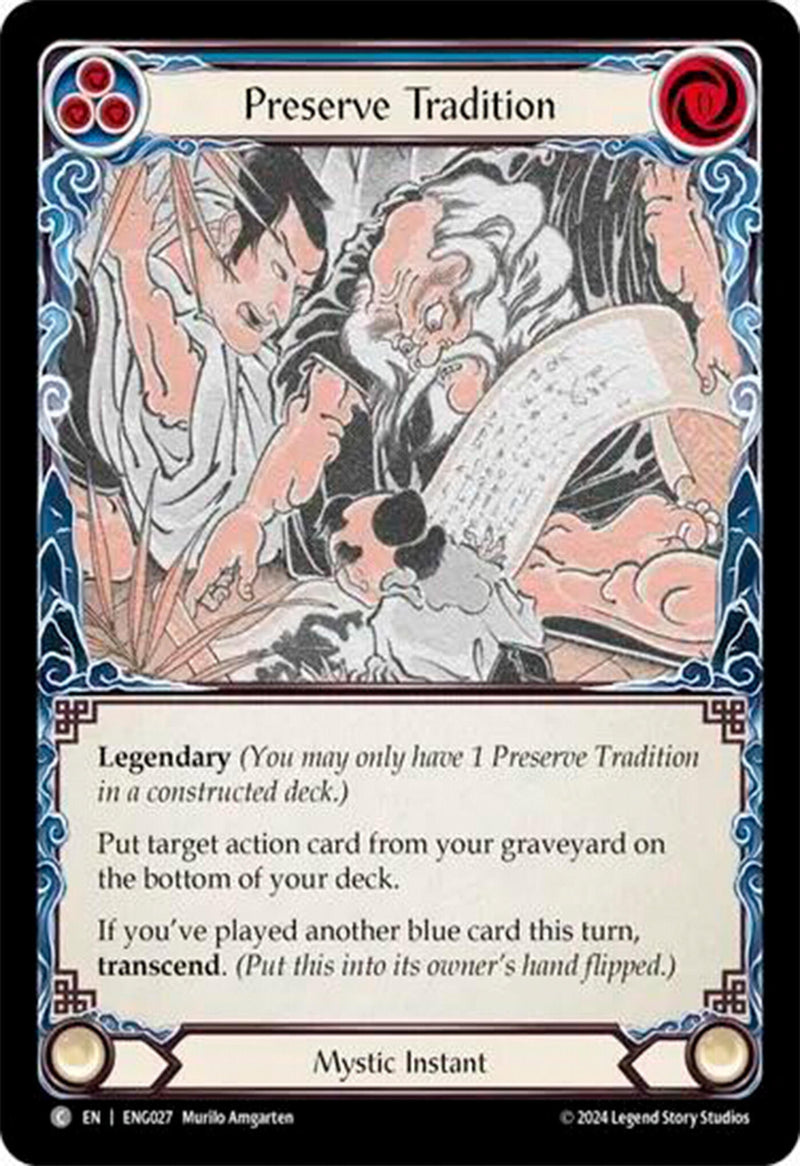Image for Preserve Tradition (ENG027)