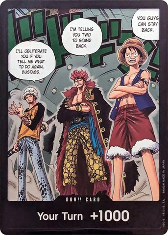 Image for DON!! Card (Trafalgar Law, Eustass Kid and Monkey.D.Luffy) (Double Pack Set Vol. 4) [OP07]