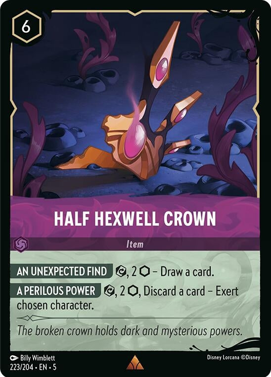 Image for Half Hexwell Crown (223/204) [Illumineer's Quest: Deep Trouble] - Disney Lorcana