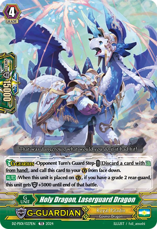 Holy Dragon, Laserguard Dragon (DZ-PS01/027EN) [Premium Deckset "Jewel Knight"]