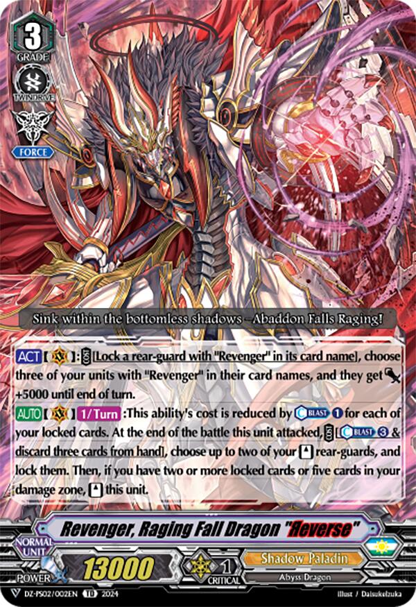 Revenger, Raging Fall Dragon "Reverse" (DZ-PS02/002EN) [Premium Deckset "Revenger"]