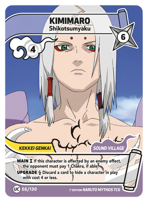 Image for Kimimaro — Shikotsumyaku (056/130) (KSH) - Naruto Mythos TCG