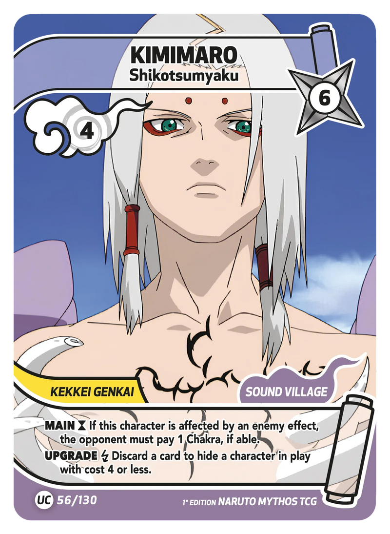 Image for Kimimaro — Shikotsumyaku (056/130) (KSH) - Naruto Mythos TCG