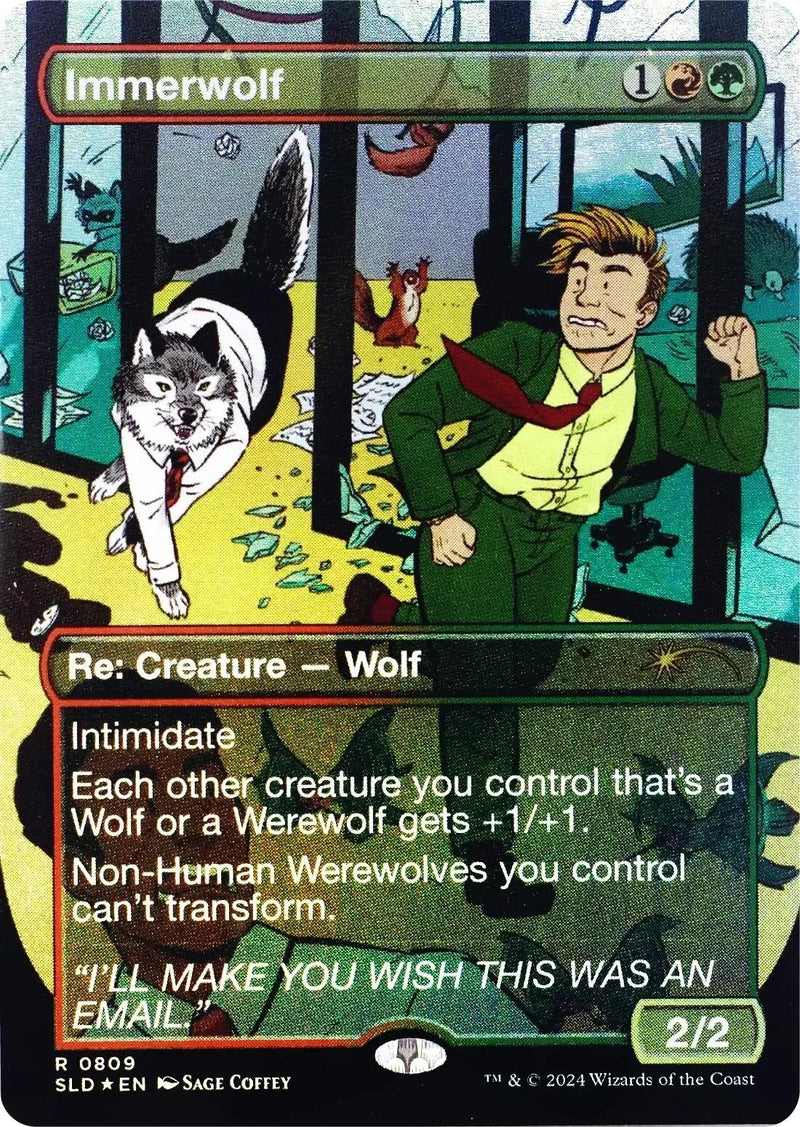 Image for Immerwolf (Rainbow Foil) (809) [Secret Lair Drop Series] - Magic: The Gathering