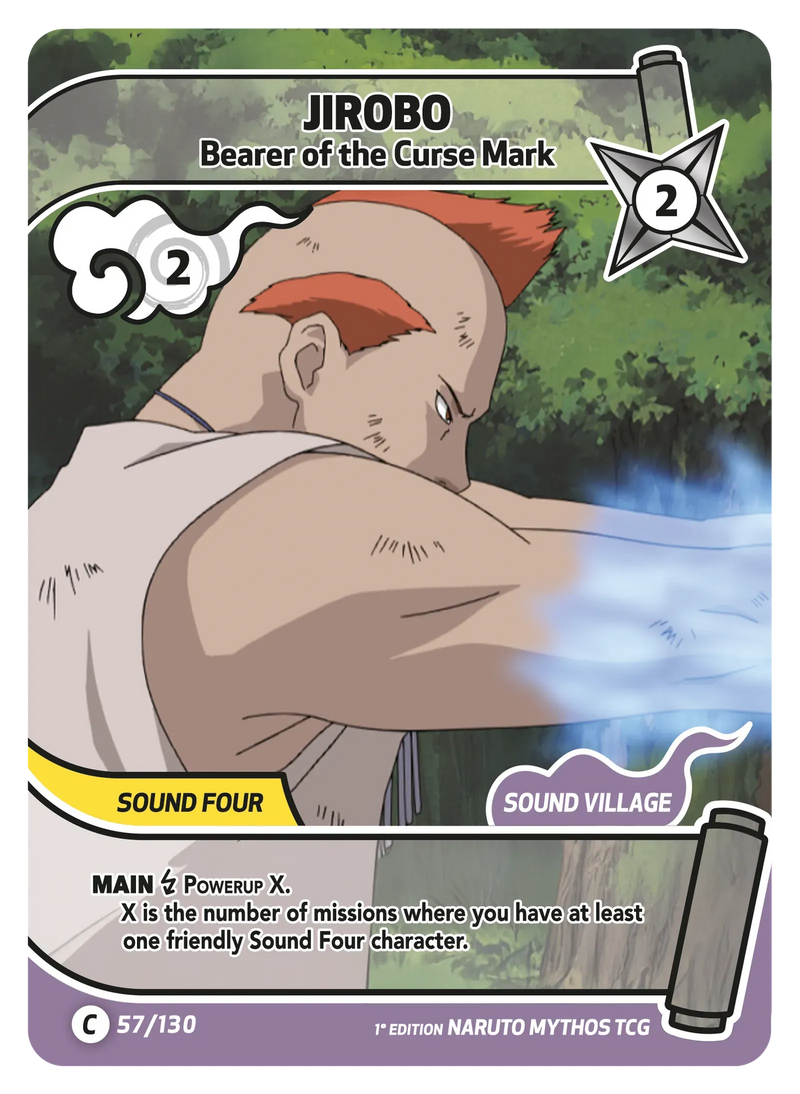Image for Jirobo — Bearer of the Curse Mark (057/130) (KSH) - Naruto Mythos TCG