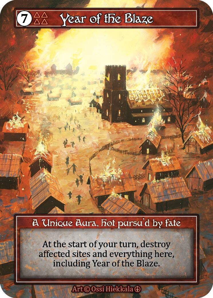 Image for Year of the Blaze (Foil) - Sorcery: Contested Realm