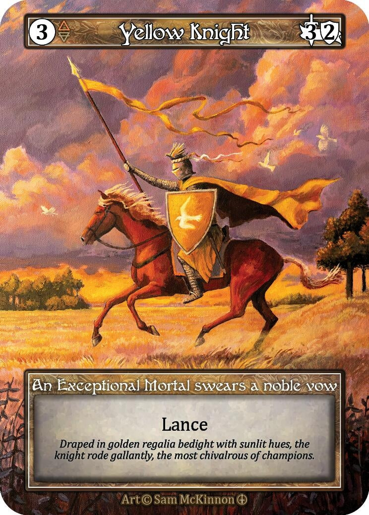 Image for Yellow Knight (Foil) - Sorcery: Contested Realm