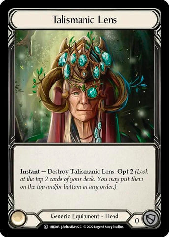 Image for Talismanic Lens (1HK003) [Historic Pack 1 Blitz Deck: Kano] - Flesh and Blood TCG