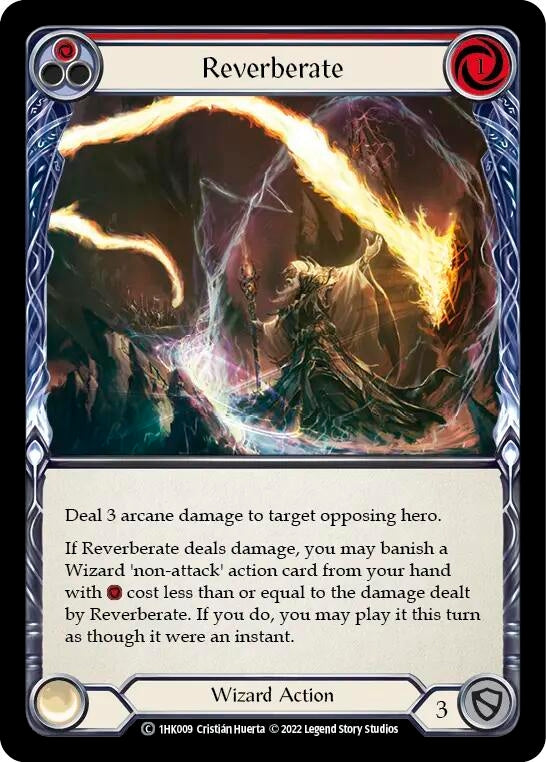Image for Reverberate (Red) (1HK009) [Historic Pack 1 Blitz Deck: Kano] - Flesh and Blood TCG