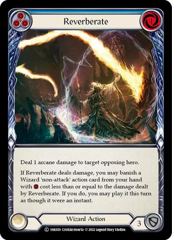 Image for Reverberate (Blue) (1HK020) [Historic Pack 1 Blitz Deck: Kano] - Flesh and Blood TCG