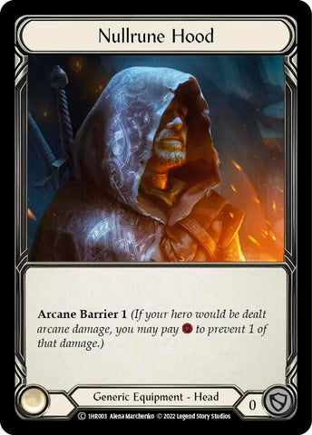 Image for Nullrune Hood (1HR003) [Historic Pack 1 Blitz Deck: Rhinar] - Flesh and Blood TCG