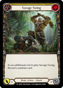Image for Savage Swing (Yellow) (1HR018) [Historic Pack 1 Blitz Deck: Rhinar] - Flesh and Blood TCG