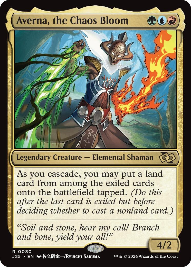 Image for Averna, the Chaos Bloom (Anime) (80) [Commander Legends] - Magic: The Gathering