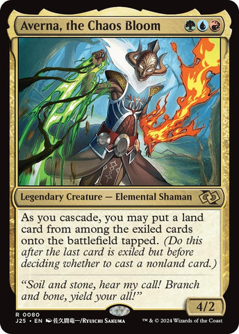 Image for Averna, the Chaos Bloom (Anime) (80) [Commander Legends] - Magic: The Gathering