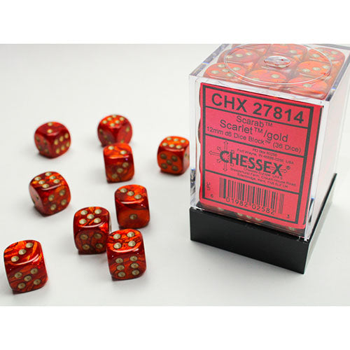 Chessex Dice - D6 Dice Block 12mm (36 Dice)