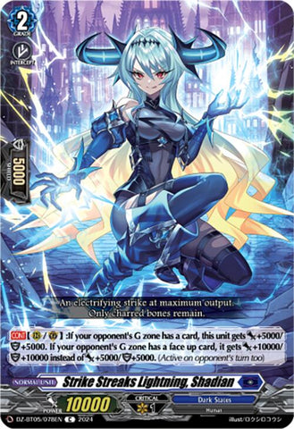 Strike Streaks Lightning, Shadian (DZ-BT05/078EN) [Omniscient Awakening]