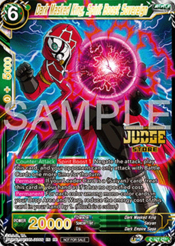 Dark Masked King, Spirit Boost Sovereign (Judge Pack Vol.16) (Store) (P-321) [Tournament Promotion Cards]