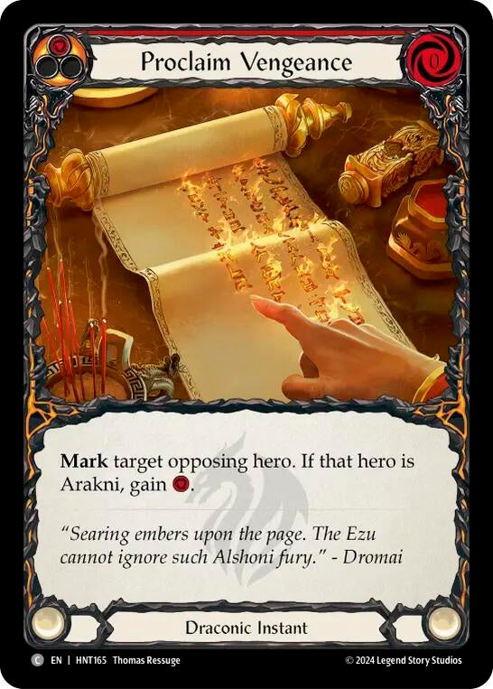 Image for  Proclaim Vengeance [The Hunted] - Flesh and Blood TCG