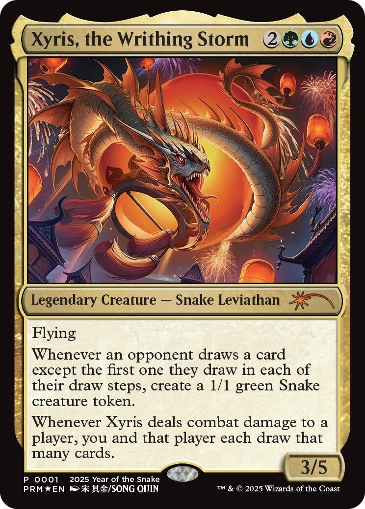 Image for Xyris, the Writhing Storm (Year of the Snake 2025) (1) [Standard Showdown Promos] - Magic: The Gathering