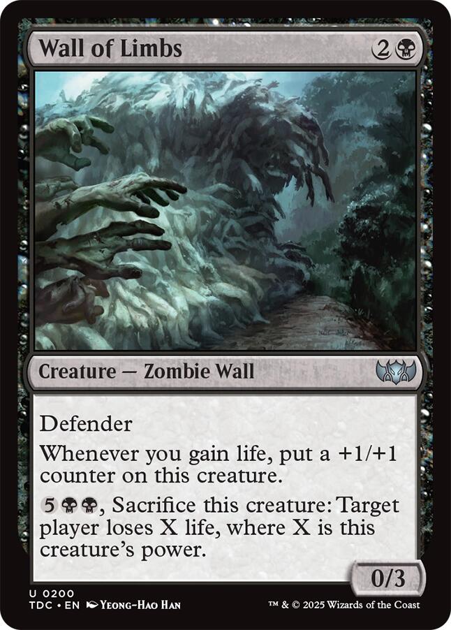 Wall of Limbs [Tarkir: Dragonstorm Commander]