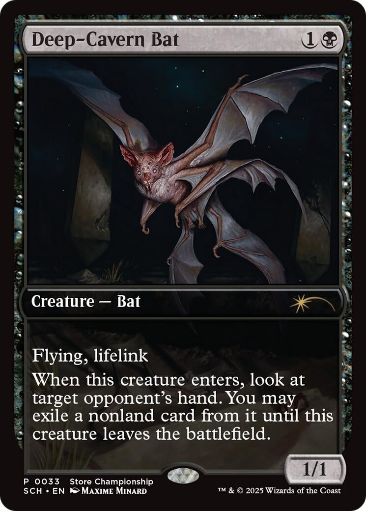 Image for Deep-Cavern Bat (33) [Game Day & Store Championship Promos] - Magic: The Gathering