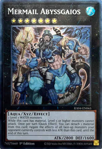 Mermail Abyssgaios [RA04-EN065] Prismatic Collector's Rare