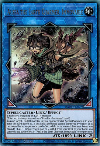 Aussa the Earth Charmer, Immovable [RA04-EN078] Prismatic Ultimate Rare