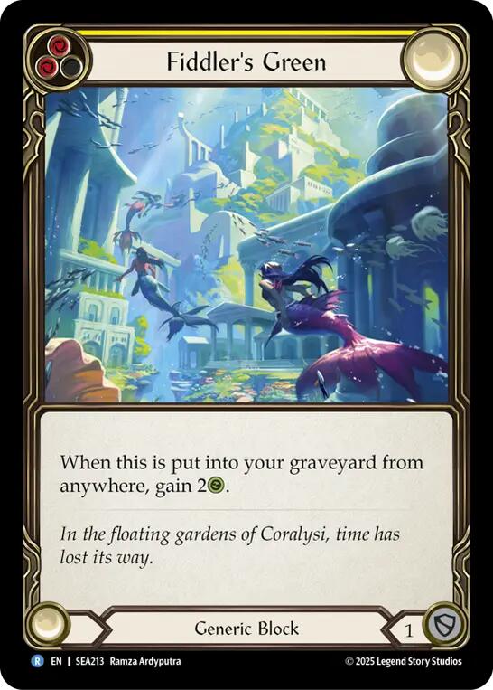 Fiddler's Green (Yellow) [SEA213] (High Seas)  Rainbow Foil