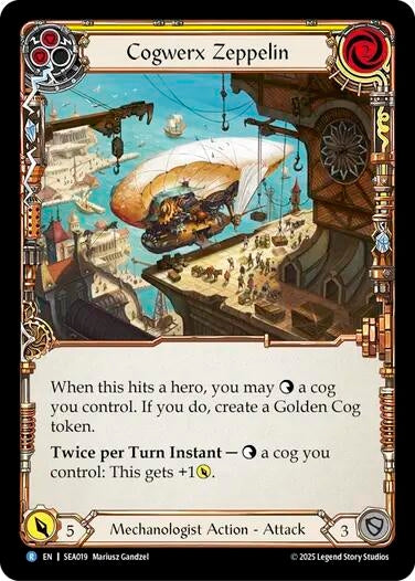 Image for Cogwerx Zeppelin (Yellow) (SEA019) [High Seas] - Flesh and Blood TCG