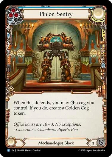 Image for Pinion Sentry (SEA023) [High Seas] - Flesh and Blood TCG