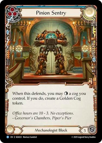 Image for Pinion Sentry (SEA023) [High Seas] - Flesh and Blood TCG