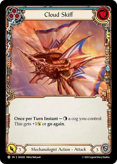 Image for Cloud Skiff (Blue) (SEA026) [High Seas] - Flesh and Blood TCG