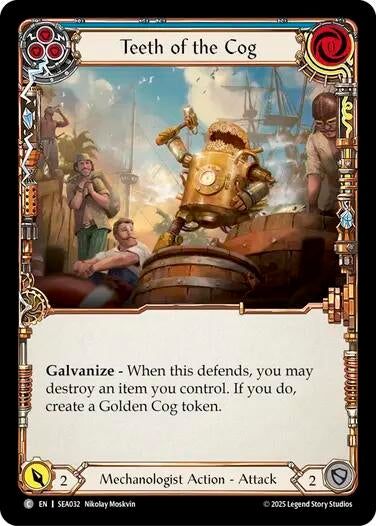 Image for Teeth of the Cog (Blue) (SEA032) [High Seas] - Flesh and Blood TCG