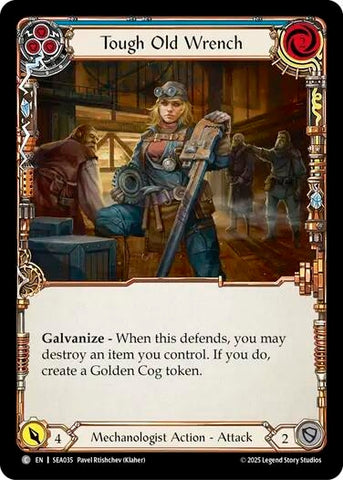 Image for Tough Old Wrench (Blue) (SEA035) [High Seas] - Flesh and Blood TCG
