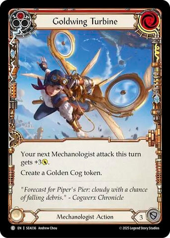 Image for Goldwing Turbine (Red) (SEA036) [High Seas] - Flesh and Blood TCG