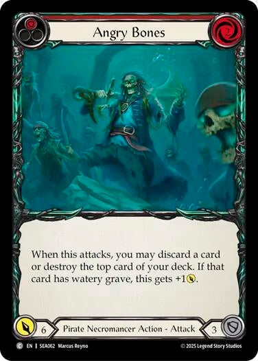Image for Angry Bones (Red) (SEA062) [High Seas] - Flesh and Blood TCG