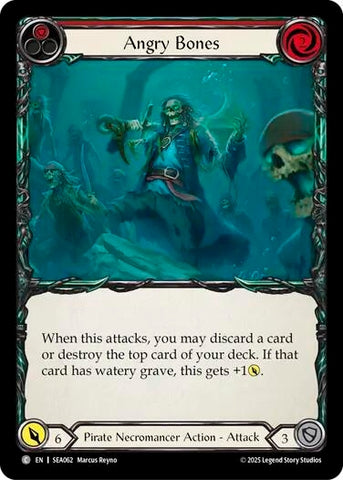Image for Angry Bones (Red) (SEA062) [High Seas] - Flesh and Blood TCG