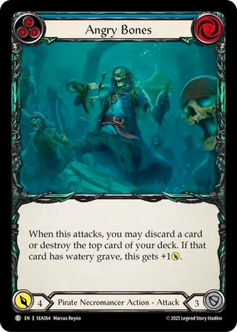 Image for Angry Bones (Blue) (SEA064) [High Seas] - Flesh and Blood TCG