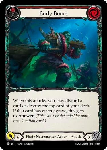 Image for Burly Bones (Red) (SEA065) [High Seas] - Flesh and Blood TCG