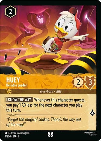 Image for Huey - Reliable Leader (Foil) (3/204) [Reign of Jafar] - Disney Lorcana