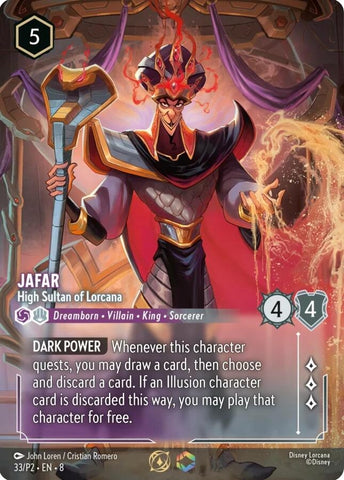 Image for Jafar - High Sultan of Lorcana (Store Championship) (33/P2) [Disney Lorcana Promo Cards] - Disney Lorcana
