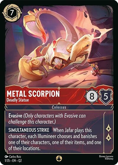 Image for Metal Scorpion - Deadly Statue (1/35) [Illumineer's Quest: Palace Heist] - Disney Lorcana