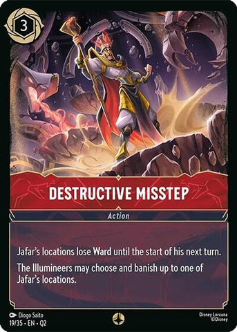 Image for Destructive Misstep (19/35) [Illumineer's Quest: Palace Heist] - Disney Lorcana