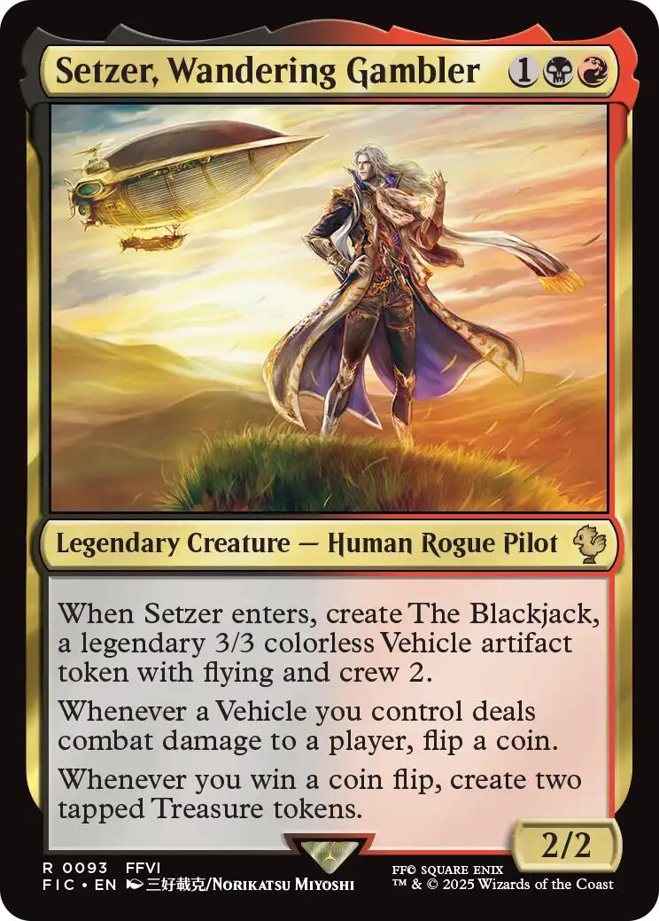 Setzer, Wandering Gambler (Surge Foil) [FINAL FANTASY Commander]