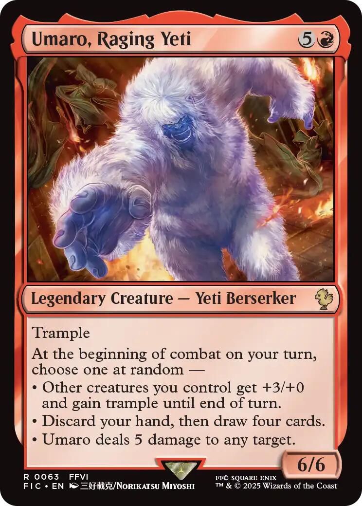 Umaro, Raging Yeti (Surge Foil) [FINAL FANTASY Commander]