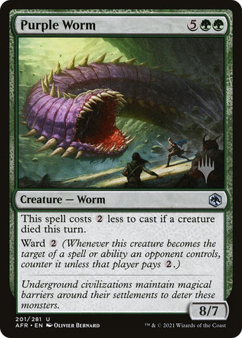 Purple Worm [Tarkir: Dragonstorm Promos]